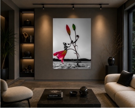 Blooming Dance displayed in a contemporary interior