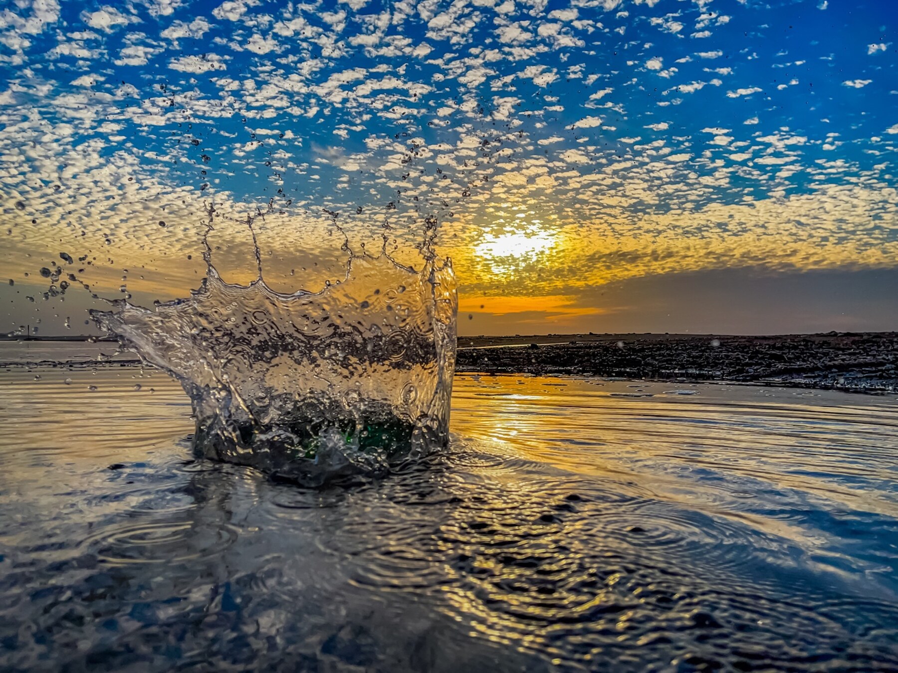 The Sea Broke the Sun — full-frame 2024 fine art photograph by Eran Yerushalmi CHIEF