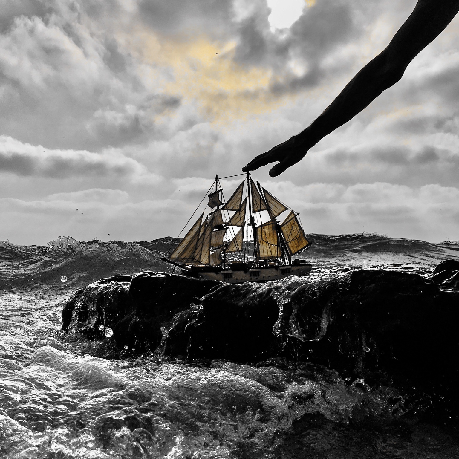 The Sea's Sign — Square Photographic Wall Art by CHIEF