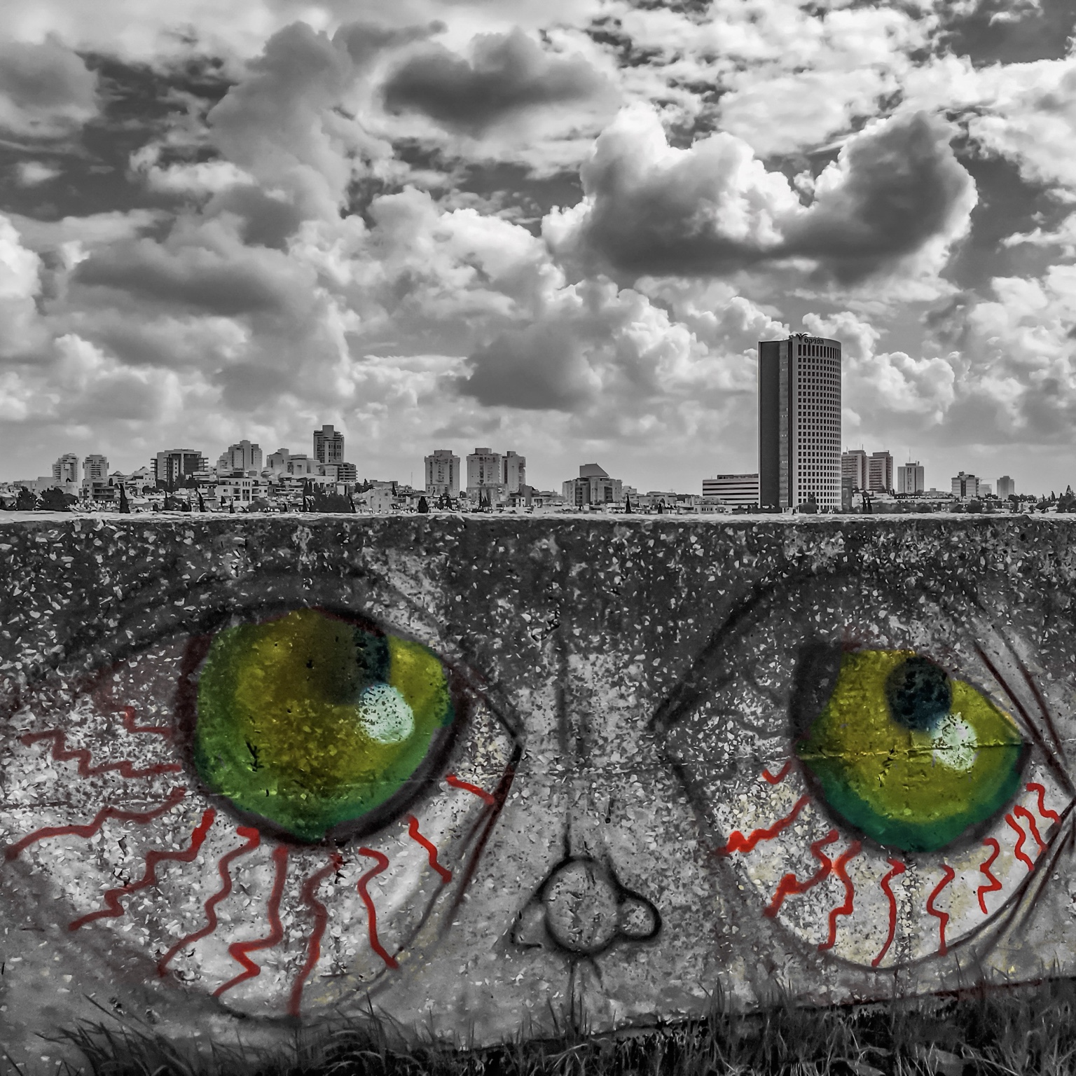 Watching You — Square Photographic Wall Art by CHIEF
